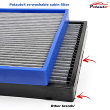 Potauto MAP 5007 Re-Washable Cabin Air Filter Cleans Airflow for Buick, Cadillac, Chevrolet, SAAB