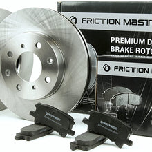 Friction Master Rear Premium OE Brake Disc Rotors and Metallic Pads |FITS: 2008 JEEP LIBERTY 11.88" FRONT ROTOR