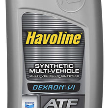 Havoline (226535721-12PK) DEXRON-VI Multi-Vehicle Synthetic Automatic Transmission Fluid - 1 Quart, (Pack of 12)
