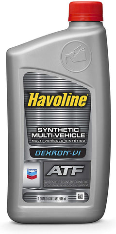 Havoline (226535721-12PK) DEXRON-VI Multi-Vehicle Synthetic Automatic Transmission Fluid - 1 Quart, (Pack of 12)
