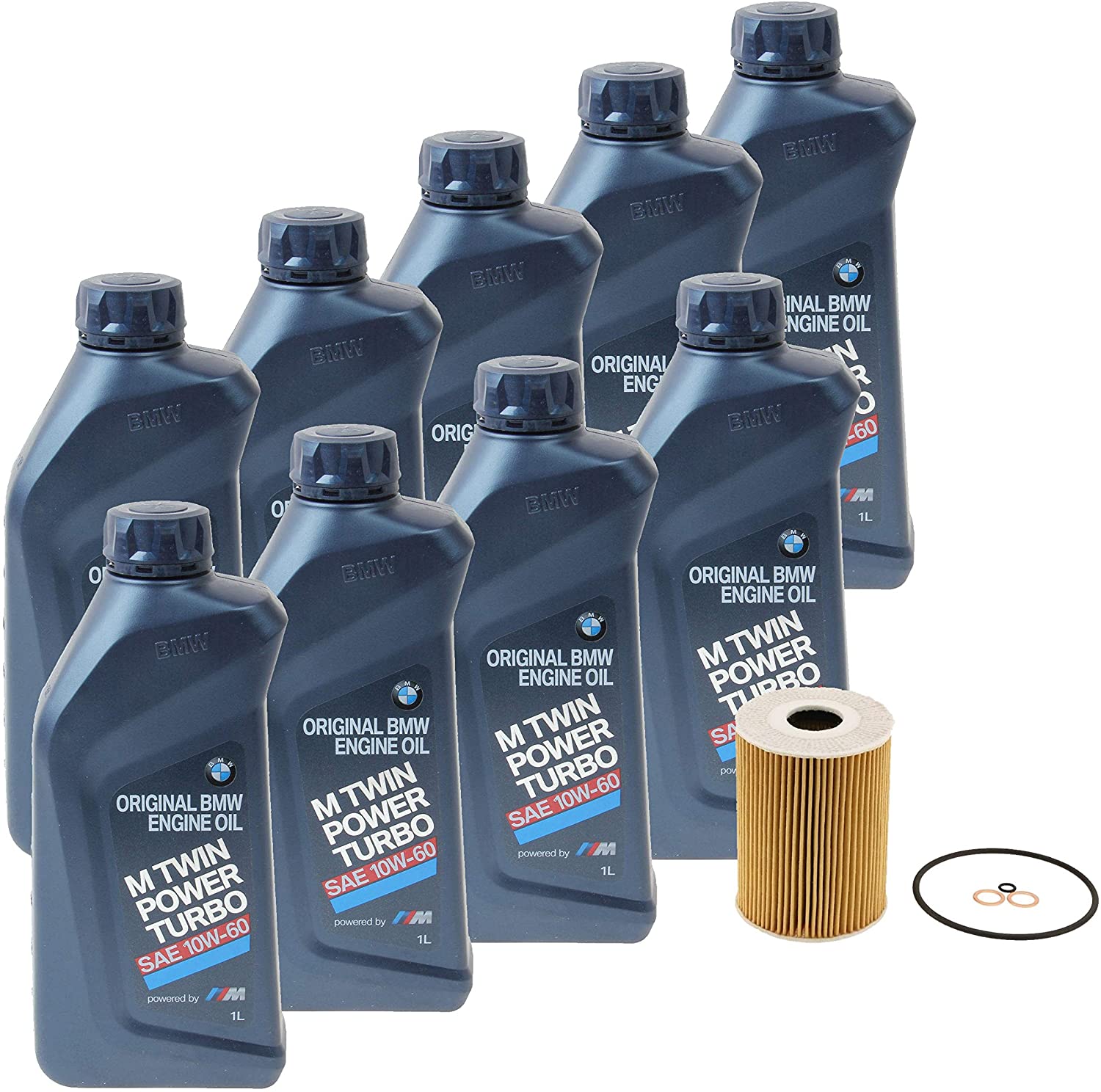 Genuine 10W-60 9 Liter Oil Change Kit For BMW E90 E92 E93 M3 2008-2013