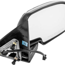 Passenger Side Mirror for Chevy Avalanche Chevy Silverado GMC Sierra 1500 2500 HD 3500 (1999 2000 2001 2002) Right Chrome Non-Heated Power Operated Folding Outside Rear View Replacement Door Mirror