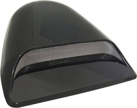 CK Formula Universal Decorative Sporty Hood Scoop Dark Smoke Black Waterproof Air Flow Intake Vent Cover Vehicle Auto