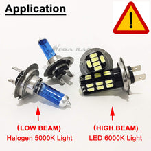 Mega Racer 2 Pair H7 White Halogen H7 Bright Chip 30 LED Xenon Light Lamp Headlight Bulb (High/Low Beam) Hi/Lo Replace