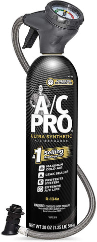 A/C Pro ACP200-6 Ultra Synthetic A/C Recharge R-134a Kit (20 ounces)