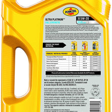 Pennzoil Ultra Platinum Full Synthetic 5W-20 Motor Oil (5 Quart, Case of 3)