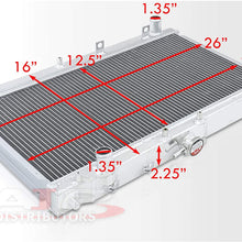 AJP Distributors Dual Row Core Aluminum Radiator For Mazda Miata MX5 MX-5 NB 1.6L 1.8L Manual Transmission 1999 2000 2001 2002 2003 2004 2005 99 00 01 02 03 04 05