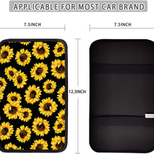 Youngerbaby Purple Butterfly Auto Center Console Armrest Pad Seat Box Cover Universal Fit Car Armrest Cover Cushion Mat for Sedan, Van, SUV, Truck Car Accessories