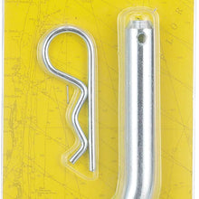Seachoice 52391 Zinc-Coated 5/8-Inch Steel Receiver Pin with Clip