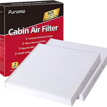 Puroma 2 Pack Cabin Air Filter with Multiple Fiber Layers Replacement for CP134, CF10134, Honda & Acura, Civic, CR-V, Odyssey, CSX, ILX, MDX, RDX