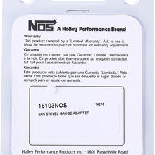 NOS 16103 Blue Anodized Aluminum Nitrous Bottle Gauge Adapter