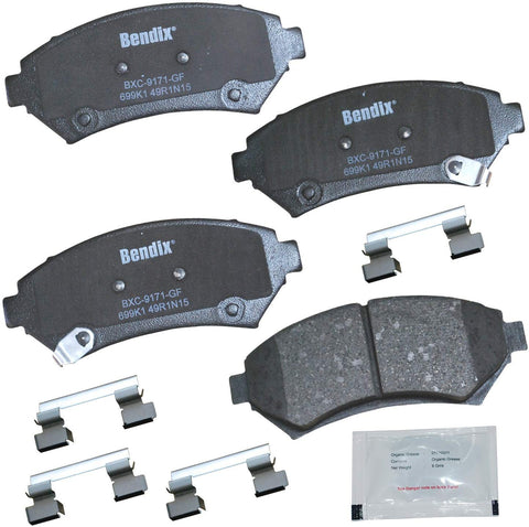 Bendix Premium Copper Free CFC699K1 Premium Copper Free Ceramic Brake Pad (Front)