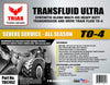 Triax TRANSFLUID Ultra to-4 - Multi-Viscosity Powershift Transmission TO-4M Drive Train and Heavy Duty Transmission Fluid (5 GAL Pail)