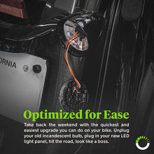 2" 1157 Red Harley Rear LED Turn Signal Tail Brake Light [Pair Set] [Black-Finish] [HALO] [Bullet Style] Turn Signals For Harley Davidson Sportster Street Glide Road King Softail Electra Heritage Dyna