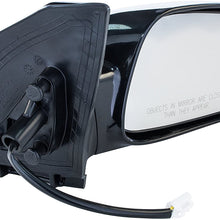 Passenger Side Mirror for Toyota Corolla CE (2003 2004 2005 2006 2007 2008) Smooth Black Power Adjusting Non-Heated Non-Folding Outside Right Rear View Replacement Door Mirror - TO1321178