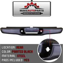 Make Auto Parts Manufacturing Rear Step Bumper Assembly Black Steel For Toyota Tacoma 1995 1996 1997 1998 1999 2000 2001 2002 2003 2004 - TO1102214
