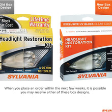 SYLVANIA - Headlight Restoration Kit - 3 Easy Steps to Restore Sun Damaged Headlights With Exclusive UV Block Clear Coat, Light Output and Beam Pattern Restored, Long Lasting Protection