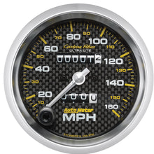 AUTO METER 4793 Carbon Fiber 3-3/8" Mechanical Speedometer (0-160 MPH, 85.7mm)
