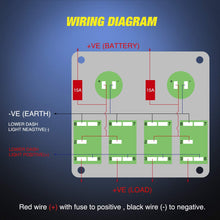 Nilight 4 Gang Rocker Switch Panel Waterproof Pre-wired Switch Panel with USB Charger & Power Socket and Fuse DC 12V 24V Rocker Switch Panel for Car Rv Vehicles Trucks,2 Years Warranty