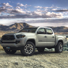 CLIM ART in-Channel Incredibly Durable Rain Guards for Toyota Tacoma Truck 16-20 Double Cab, Original Window Deflectors, Vent Deflector, Vent Window Visors, Dark Smoke Truck Accessories, 4 pcs- 616012