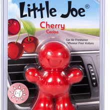 Little Joe 96407 Cherry Scent, Car Air Freshener, Clips to A/C Air Vent, Alcohol-Free Fragrance Oil, Non-Hazardous and Non-Toxic Plastic, Set of 1