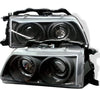 Spyder Auto 5010803 LED Halo Projector Headlights Black/Clear