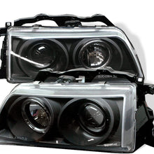Spyder Auto 5010827 LED Halo Projector Headlights Black/Clear