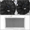 Replacement for Mazda Miata MX-5 Aluminum 2-Row Bolt-on Cooling Radiator W/Fan Shroud - 1st gen NA
