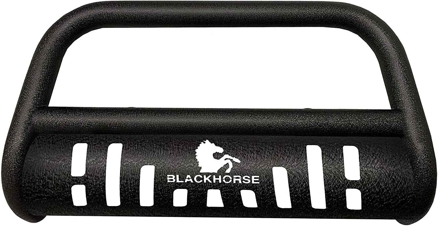 Black Horse Off Road Textured Bull Bar Compatible with 09-18 Dodge Ram 1500