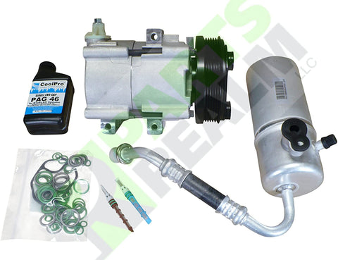 Parts Realm CO-3027AK4 Complete A/C Compressor Replacement Kit