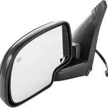 Dependable Direct Left Side Heated Power Operated Mirror for 00-05 Chevy Suburban, Tahoe, Yukon - Parts Link #: GM1320247