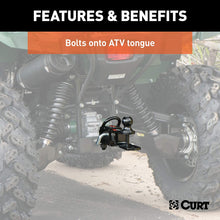 CURT 45006 Bolt-On 2-Inch ATV, UTV Trailer Hitch Receiver Adapter