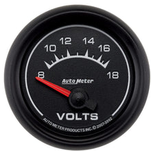 Auto Meter 5992 ES 2-1/16" 8-18V Short Sweep Electric Voltmeter