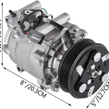 VEVOR CO 10541AC Universal Air Conditioner AC Compressor for Honda Civic 1.7L Acura EL 1.7L Prelude 2.2L 1997 1998 1999 2000 2001 57878 58878 77599