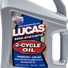 Lucas Oil 10115 Semi-Synthetic 2-Cycle Oil - 1 Gallon Jug