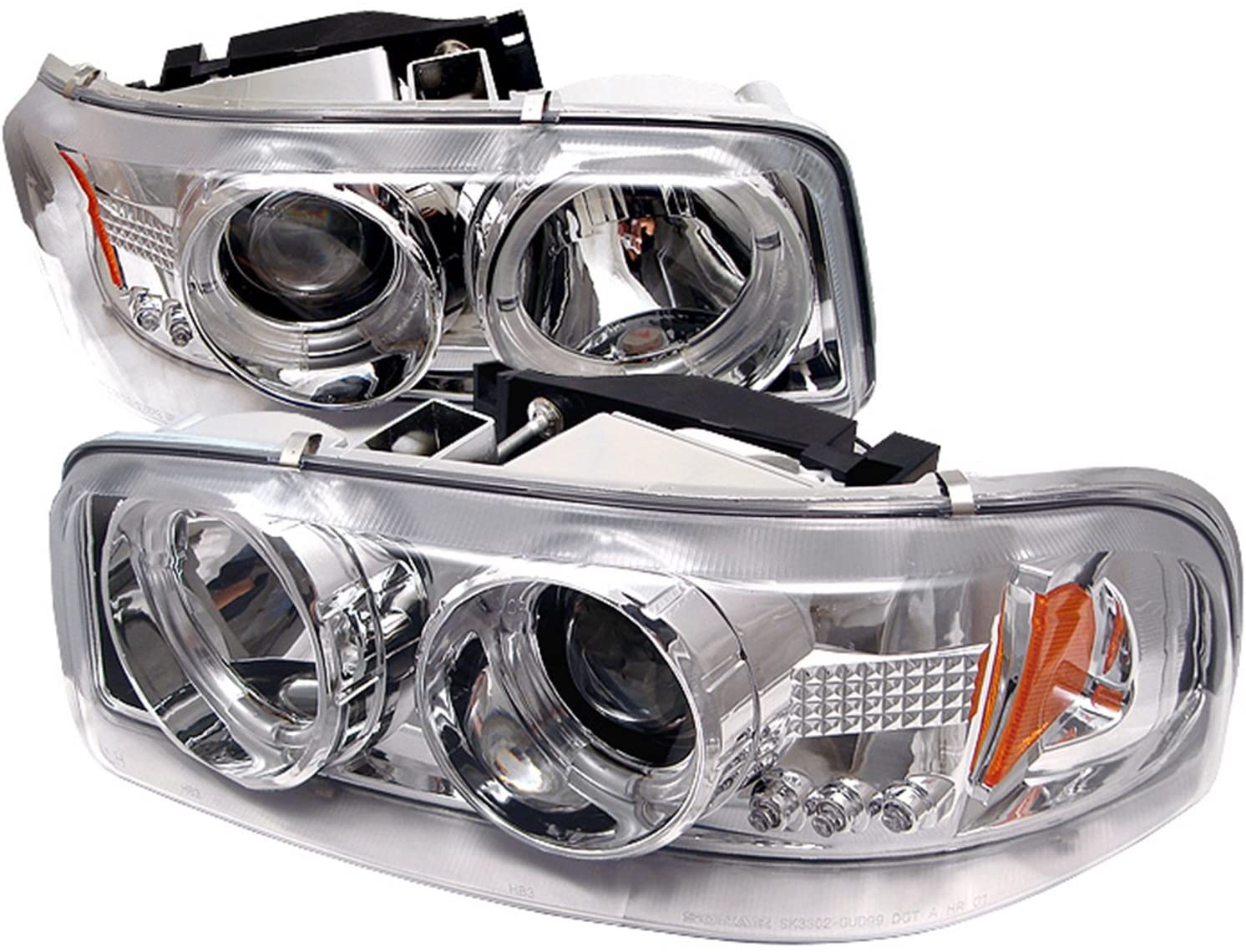 Spyder Auto PRO-YD-CDE00-HL-BK GMC Sierra 1500/2500/3500, GMC Sierra Denali/GMC Yukon/Yukon Denali/Yukon XL Black Projector Headlight