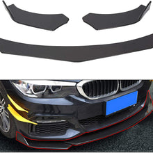 ECOTRIC Black Universal Front Bumper Lip Chin Spoiler ABS for Audi,Ford,BMW,Honda,Chevrolet,Toyota,Civic,Benz,Mazda,GMC Car