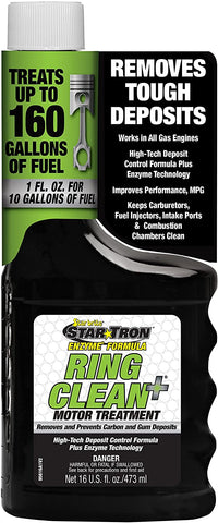 Star Tron Ring Clean+ Plus Deposit Control Fuel Additive with Enzyme Technology - 16 oz