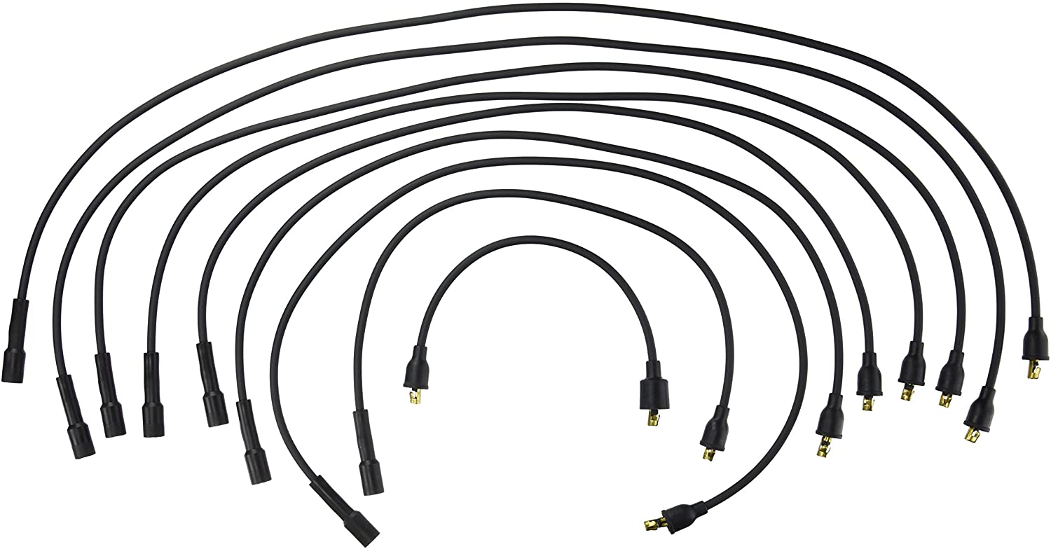 PerTronix 708102 Flame-Thrower Black Custom Fit Spark Plug Wire for 8 Cylinder GM