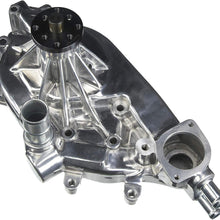PRW 1434610 Polished Aluminum High Performance Water Pump with Neck for GM LS Generation III/IV