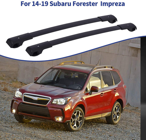 ACUMSTE Aluminum Car Top Luggage Roof Rack Cross Bar, Compatible for 14-19 Subaru Forester Impreza Carrier Adjustable Frame