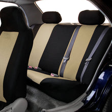 FH Group FB102114 Classic Cloth Seat Covers (Beige) Full Set with Gift – Universal Fit for Cars Trucks & SUVs
