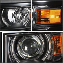 For Chevy Silverado 1500 Black Housing Amber Corner Projector Headlight + Clear Lens LED Fog Light + Switch