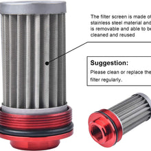 EVIL ENERGY 50mm car Oil/Fuel/Gas Pump Mounting Bracket Single Filter Clamp Cradle Red