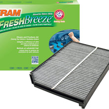 FRAM Fresh Breeze Cabin Air Filter Replacement for Car Passenger Compartment w/ Arm and Hammer Baking Soda, Easy Install, CF11182 for Select Acura and Honda Vehicles