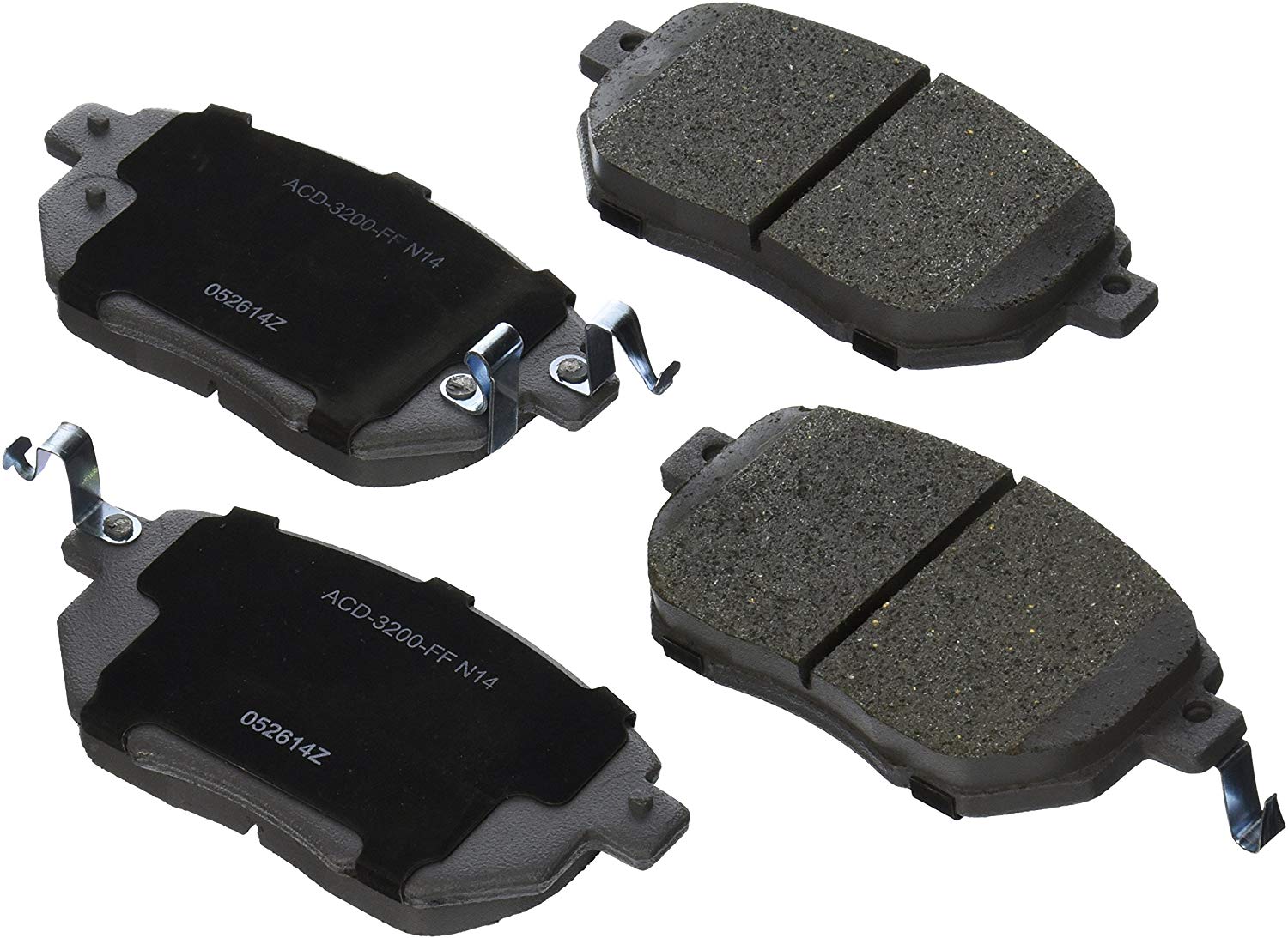 ACDelco 14D969CH Advantage Ceramic Front Disc Brake Pad Set