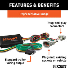 CURT 55567 Vehicle-Side Custom 4-Pin Trailer Wiring Harness for Select Mazda 3, 6, Toyota Camry, FJ Cruiser
