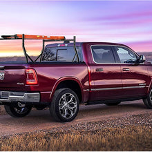 Truck Ladder Rack 800lbs Capacity Heavy Duty Extendable Universal Pickup Rack Two-bar Set Matte Black One Pair