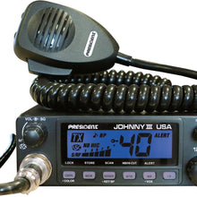 President Johnny III USA 40 Channel CB Radio 12 or 24V, Black