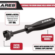 ARES 70191 - Brake Spring Compressor Tool - Provides Leverage to Remove and Install Stubborn Hold-Down Springs of Drum Brakes